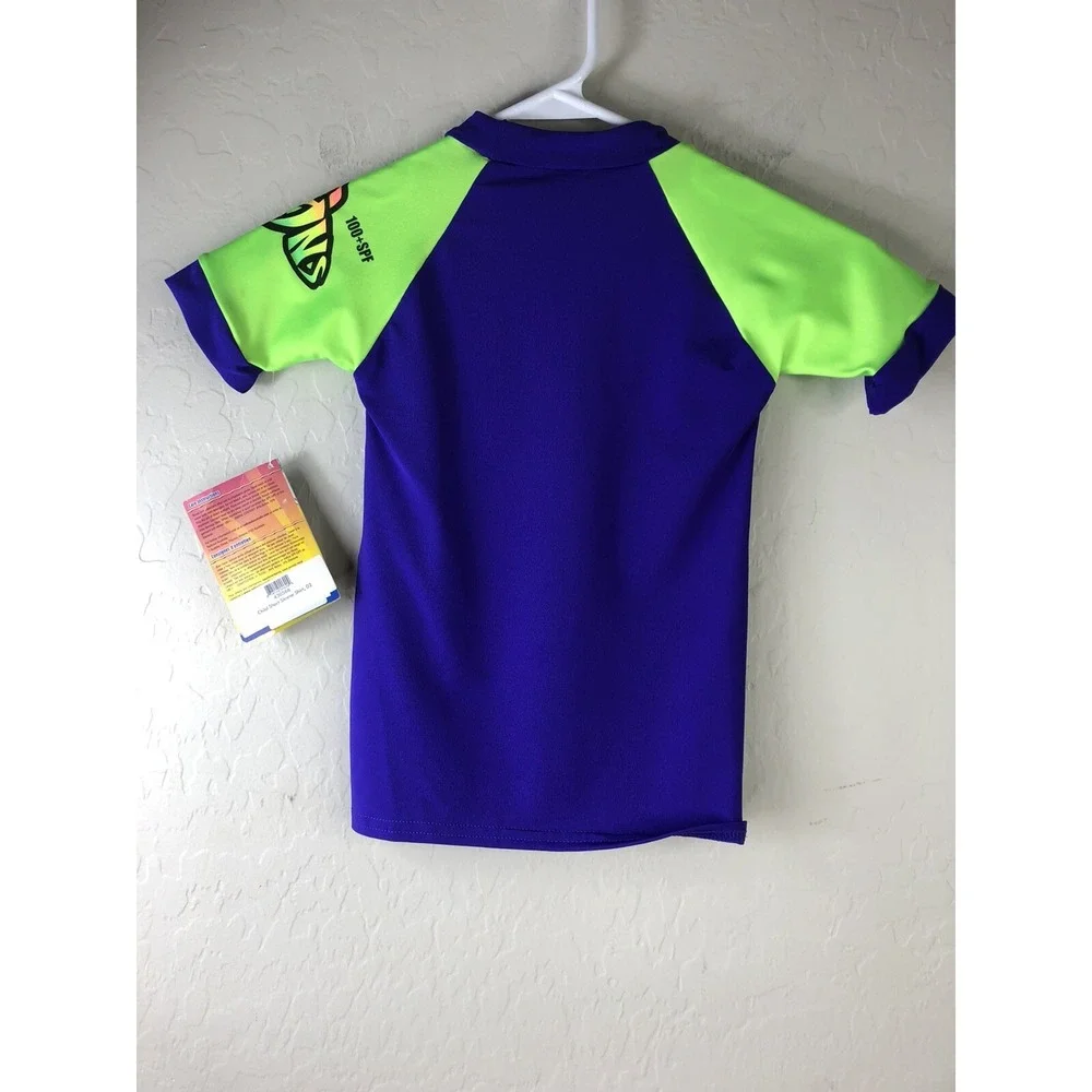 Radicool Skins Size 2 Sun Protective Swim Top Short Sleeve Swim Shirt Rash Guard